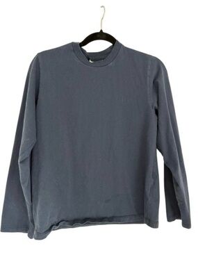 Reformation Navy Long-Sleeve Crewneck Tee - Men's XS or womens S